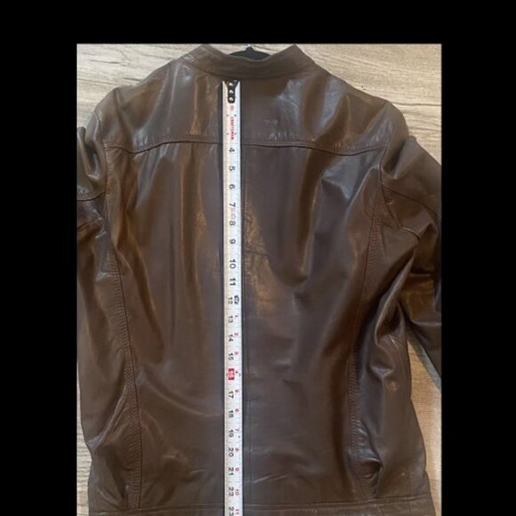 Diesel Leather Motorcycle Brown Jacket Size M. Soft Leather. Great Condition! - Picture 12 of 12